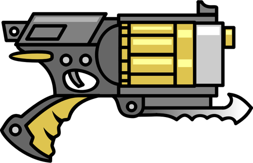 Cartoon Gun - Armas De Desenho Animado (500x323), Png Download
