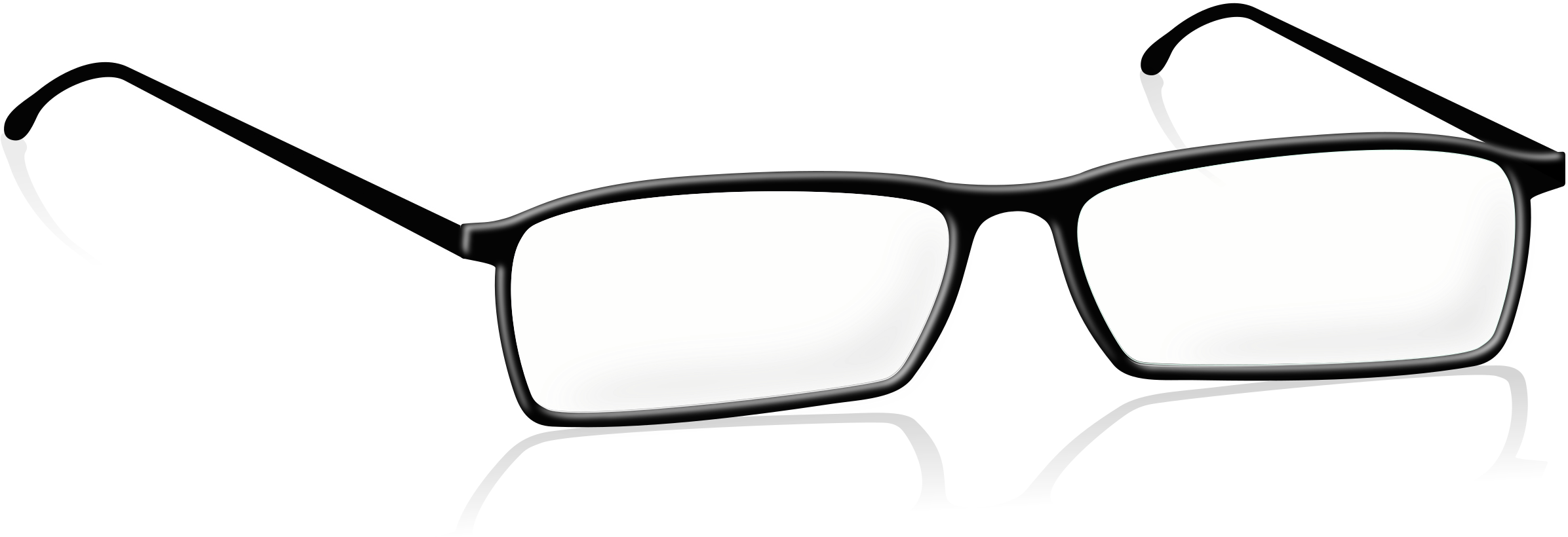 Geni Glasses Of Typegoodies - Spectacles Clipart Black And White (2400x864), Png Download