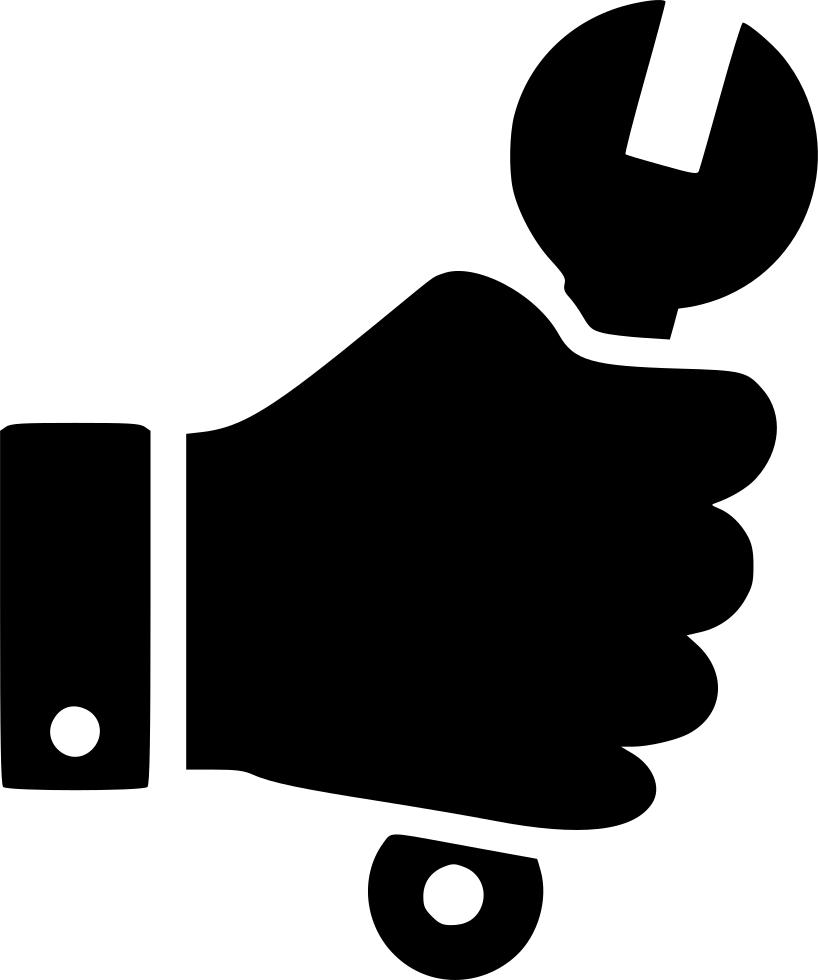 Wrench Clipart Service Icon - Hand With Tool Icon (818x980), Png Download