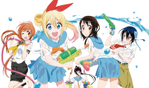 Nisekoi Water Gun - Nisekoi (500x296), Png Download