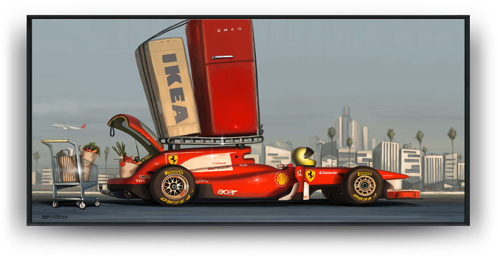 Home > Paintings > Formula 1 Ferrari > Carichi Sospesi - Alfa Romeo 33 Stradale (1000x1000), Png Download