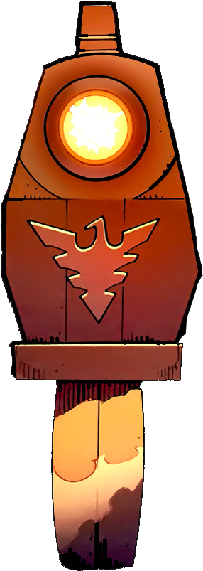 Phoenix Gun - Human Torch (291x820), Png Download