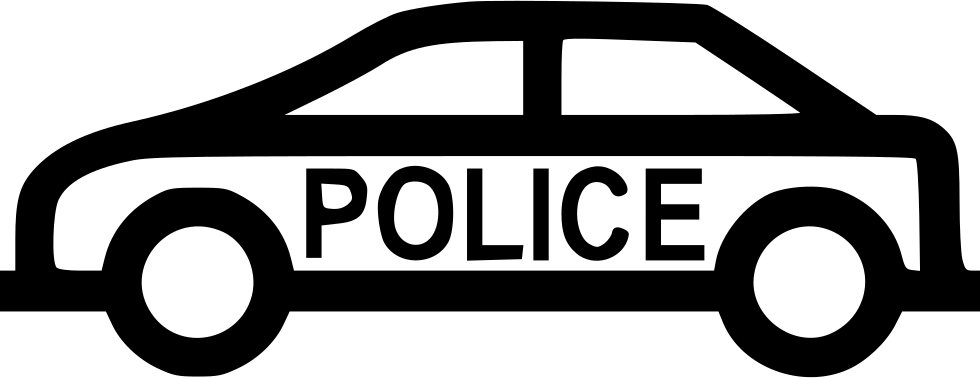 Police Car - - Free Police Car Icon (980x378), Png Download