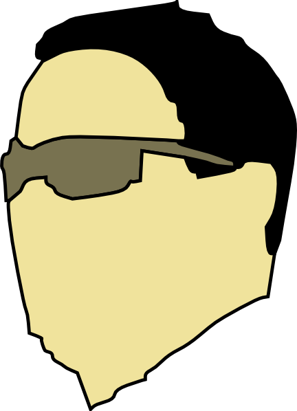 Dude Wearing Sunglasses Clipart Png For Web (432x598), Png Download