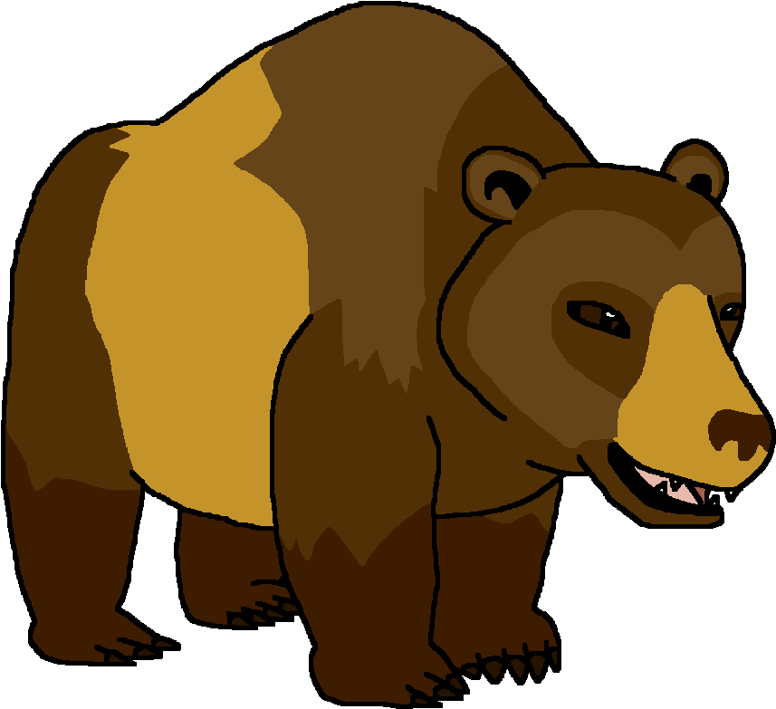 Grizzly Bear (876x796), Png Download