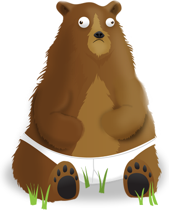 Why Grizzly Bears Should Wear Underpants - Cartoon (335x415), Png Download