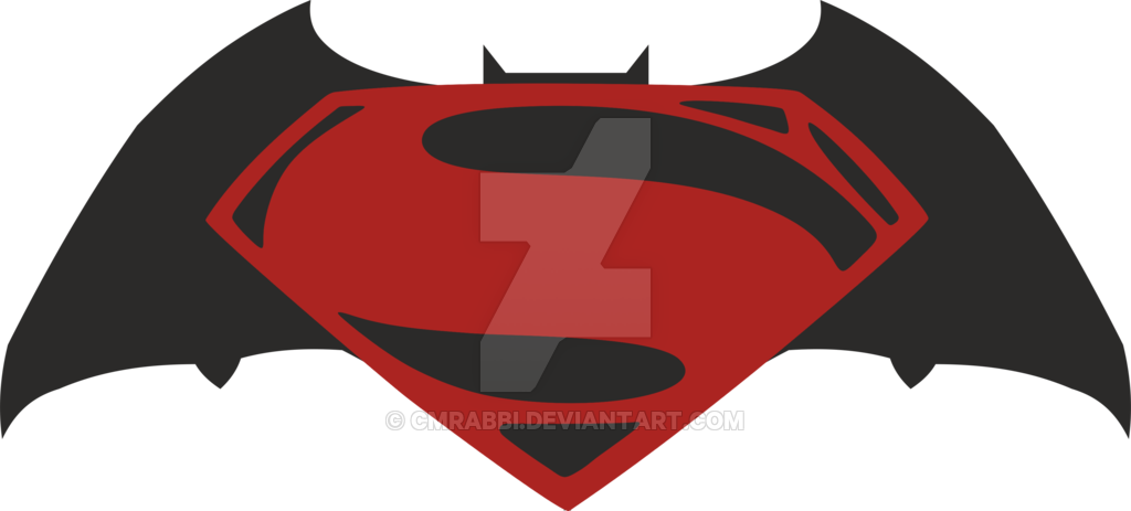 Superman V Batman Png Logo Clipart - Batman V Superman Logo Png (1024x463), Png Download