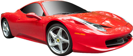 Ferrari Car Png Image - Red Ferrari Car Png (740x310), Png Download