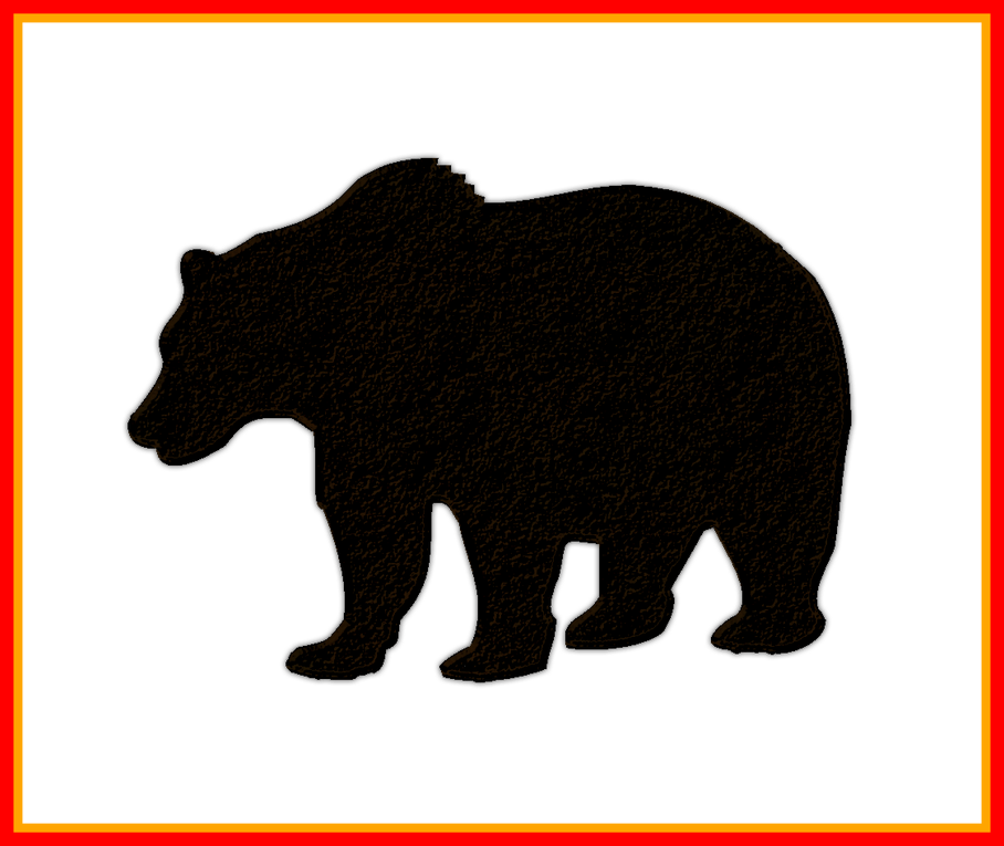 Png Picture Picturepngnofyqcclipart - Bear Silhouette (908x765), Png Download