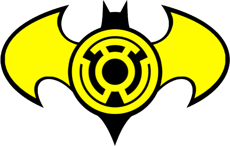 Sinestro Batman Logo By Lordomegaz On Clipart Library - Green Lantern/yellow Emblem - Adult Tank - Black (800x545), Png Download