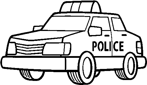 Download A Police Car Coloring Page - Carro De Policia Para Colorear ...