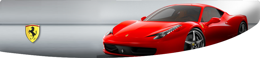 Ferrari - Ferrari 458 Italia (998x224), Png Download