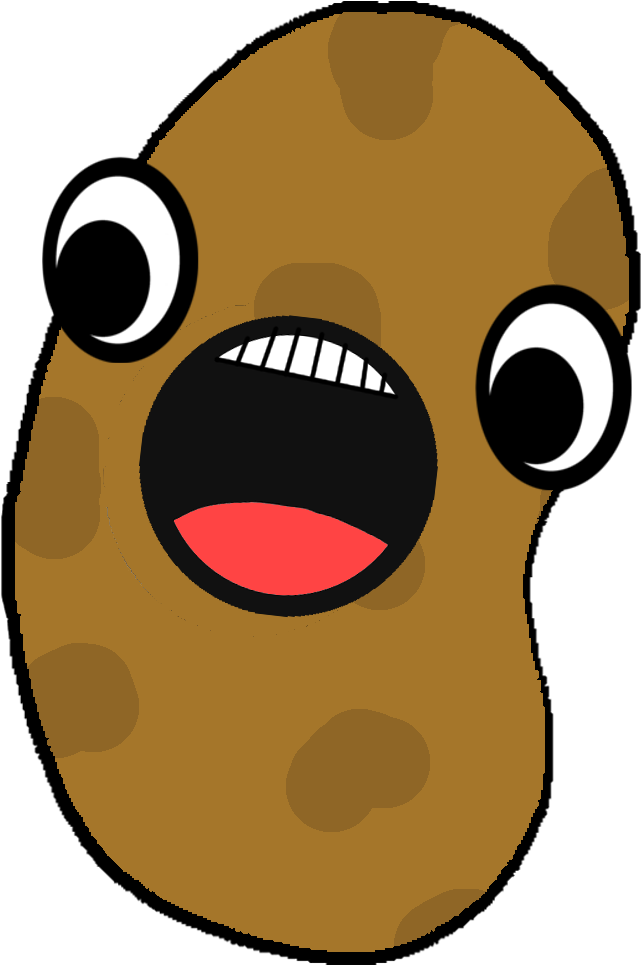 Weird Cartoonish Spotted Dude With Weird Eyes - Cartoon Potato Transparent (664x981), Png Download