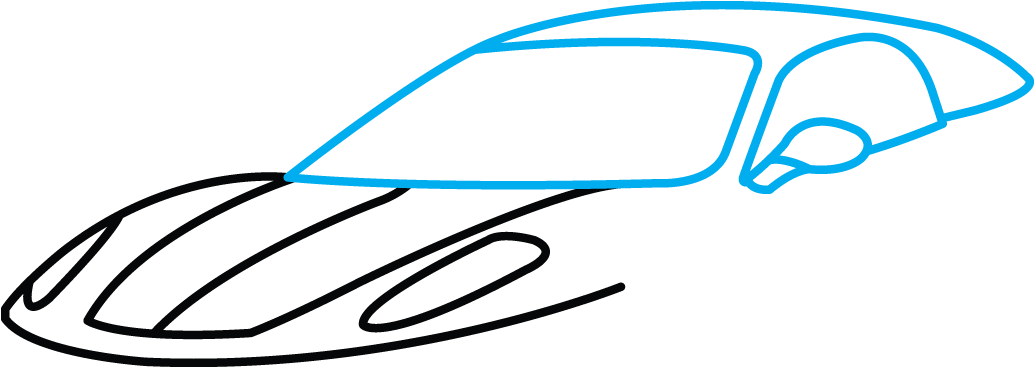 How To Draw Ferrari - Drawings Of Ferrari Easy (1280x720), Png Download