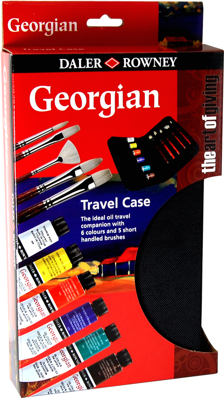 Daler-rowney Georgian Oil Color Travel Case - Daler Rowney Georgian Oil Pads 10x7 Inches (571x900), Png Download
