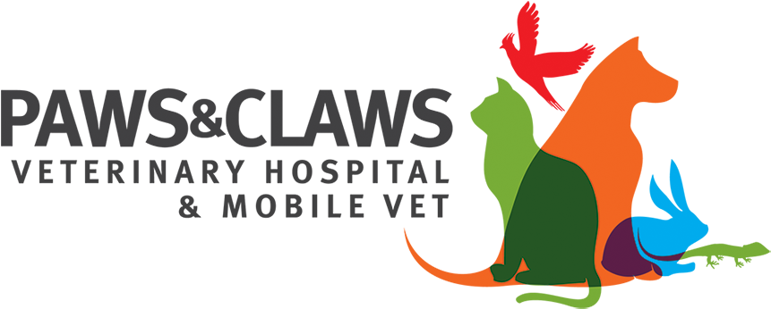 Paws & Claws Veterinary Hospital & Mobile Vet Logo - Paws And Claws Logo (900x384), Png Download