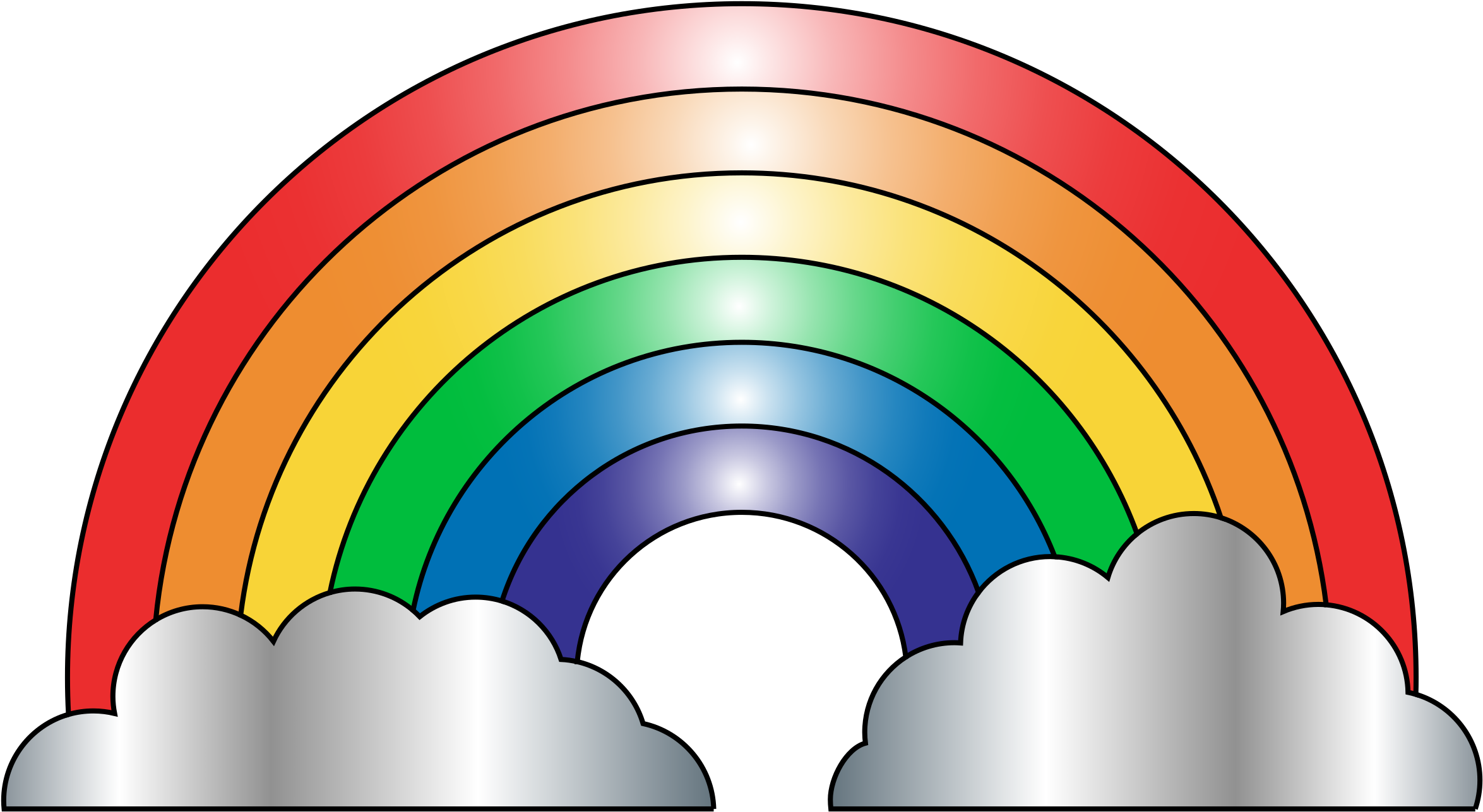 This Free Icons Png Design Of Colorful Rainbow (2400x1338), Png Download