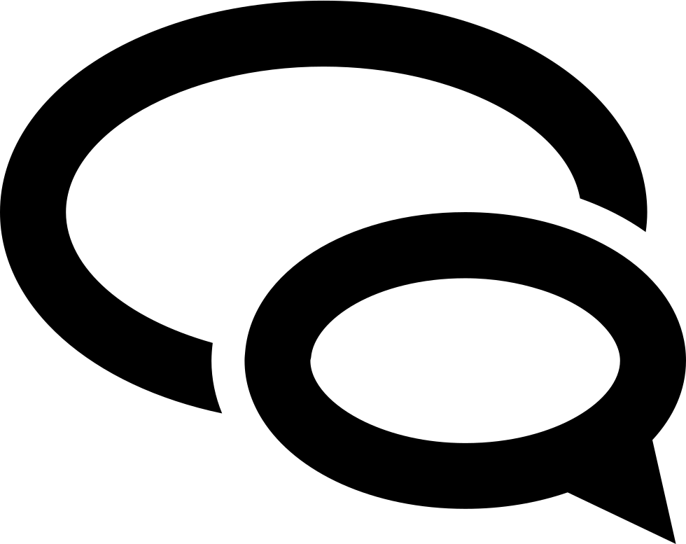Conversation Bubble - - Icon (980x777), Png Download