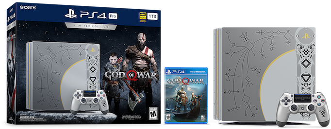 8 Apr - God Of War Ps4 Pro (700x284), Png Download