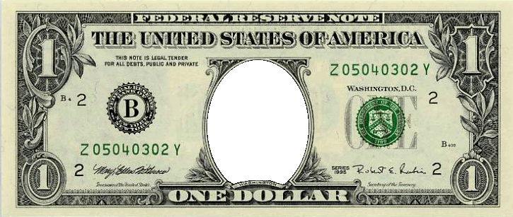 Free Floating Dollars Powerpoint Template Download - Bulldog Bucks (725x307), Png Download