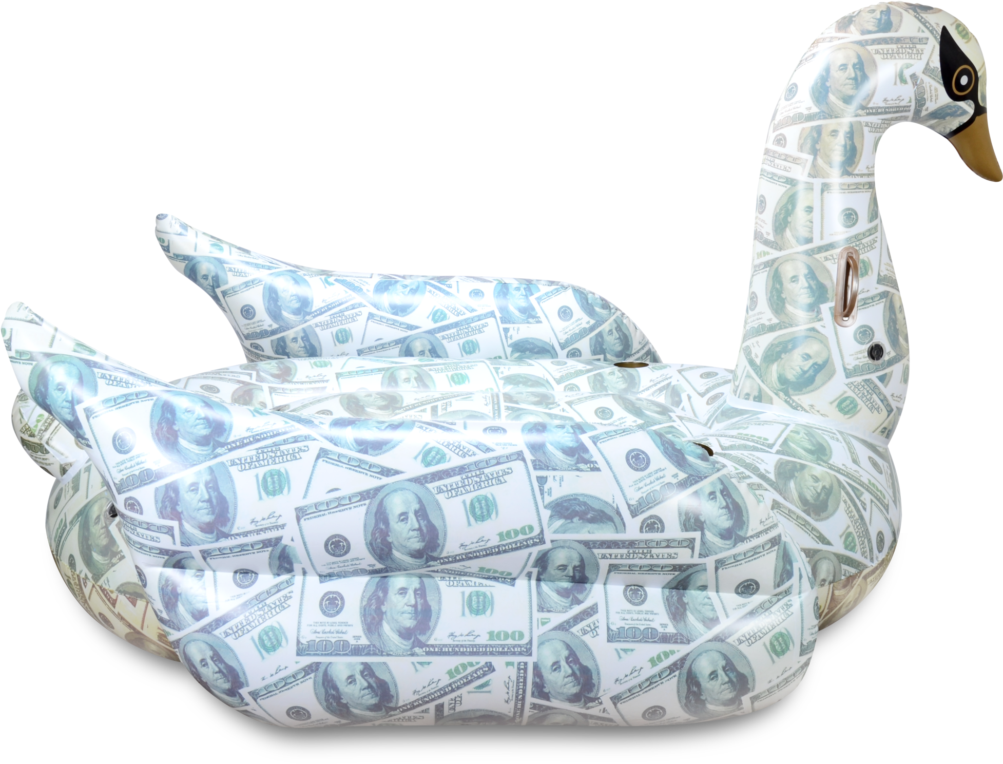 $100 Bill Swan Pool Float - Money Swan Float (2048x1723), Png Download