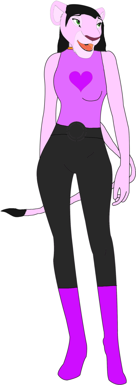 Midnight The Lioness By (614x1299), Png Download