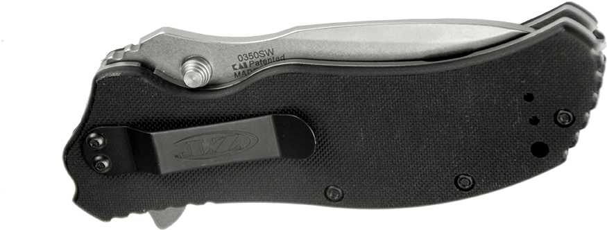 Zero Tolerance 0350sw Folder Black G-10 Folding Knife (1020x400), Png Download