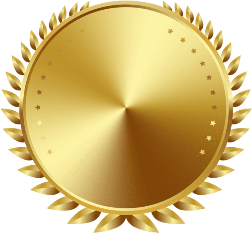 Download Seal Badge Gold Clipart Png Photo (850x785), Png Download