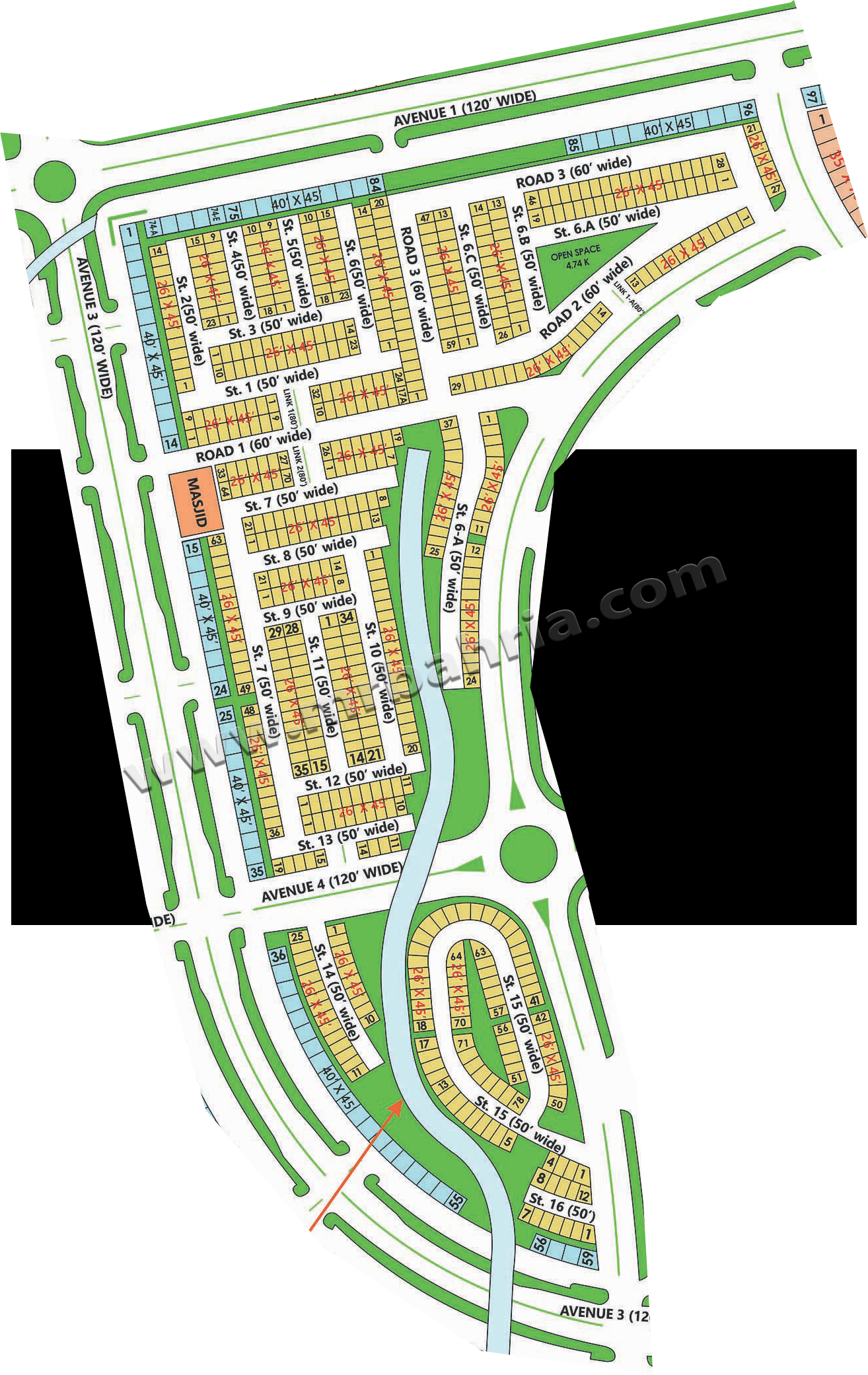 Bahria Enclave Islamabad Sector H (1314x2081), Png Download