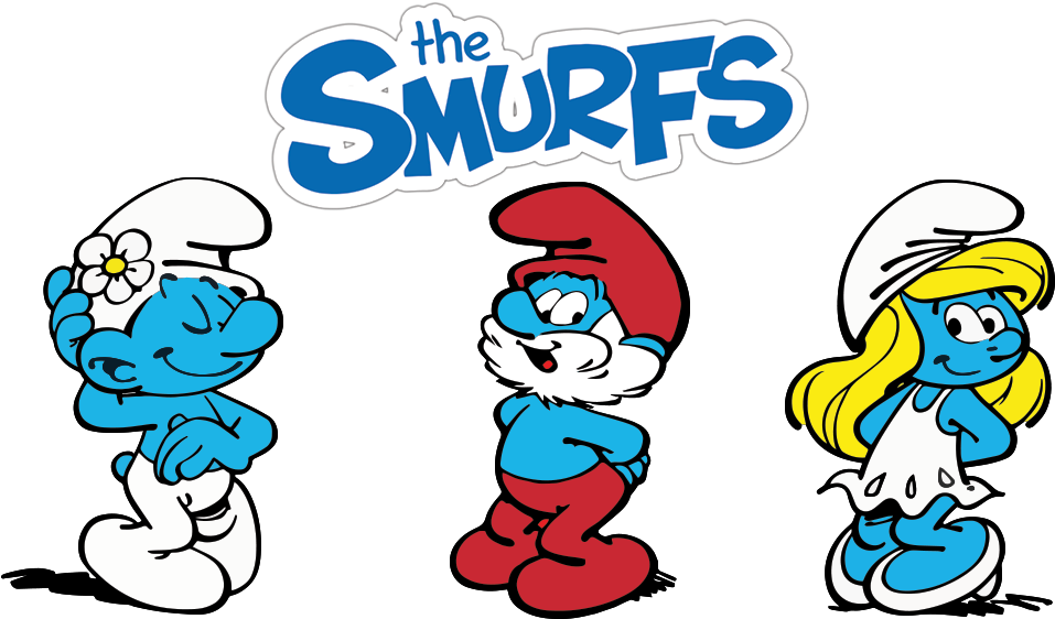 The Smurfs Fanart Png Smurfs Logo (1000x562), Png Download