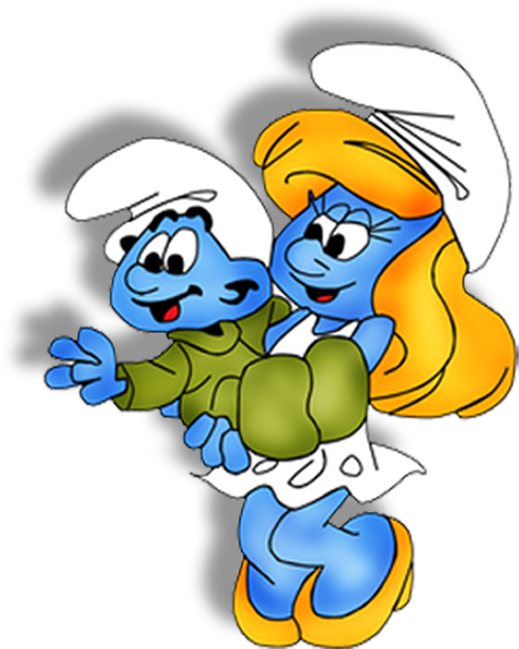 Smurfs (566x688), Png Download