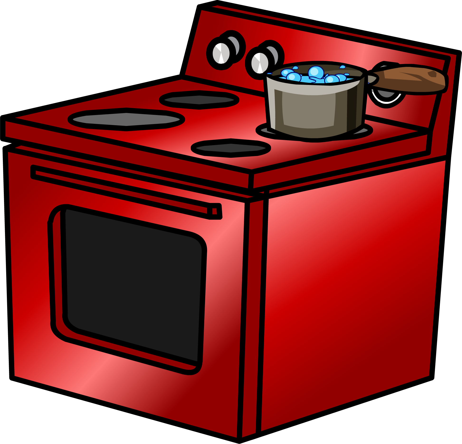 Shiny Red Stove Sprite 006 (1945x1872), Png Download