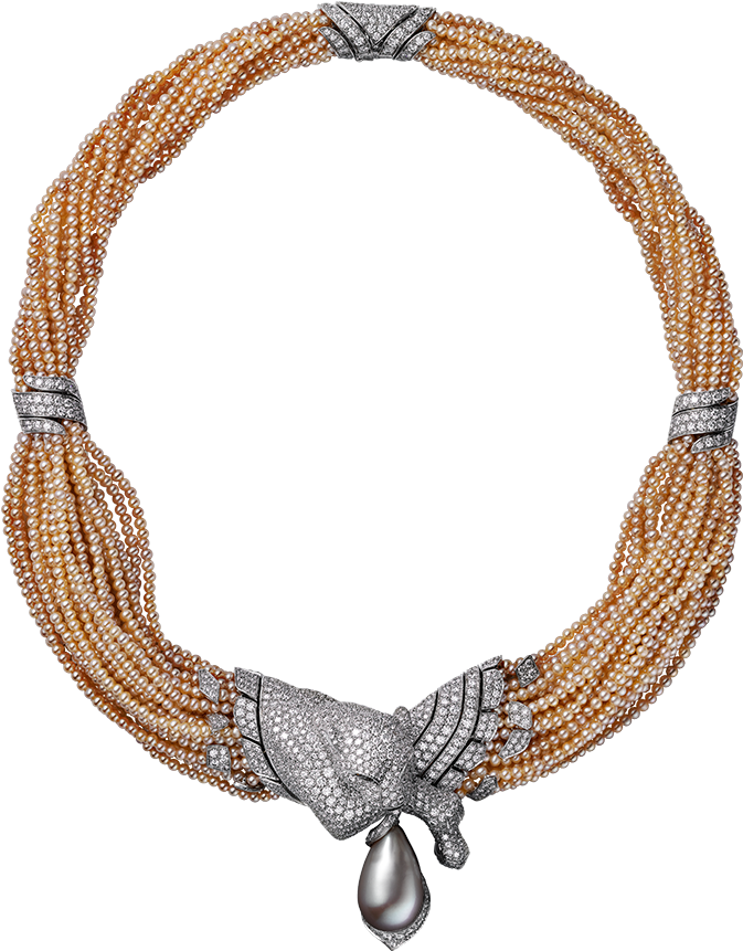 High Jewelry Necklace High Jewelry />panthère De Cartier (1000x1000), Png Download