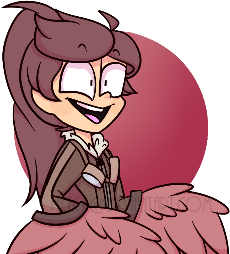 Birb Girl [request 1/3] By Flltch (769x850), Png Download