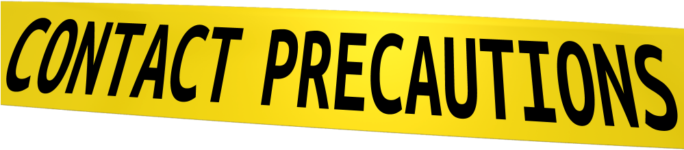Contact Precautions (998x312), Png Download