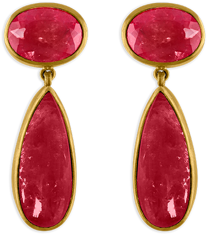 Rhodonite Amphora Earrings (769x769), Png Download
