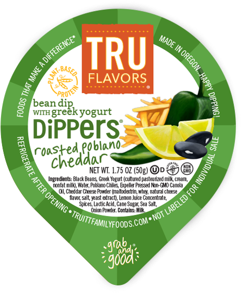 Tru Flavors Roasted Poblano Cheddar Dippers (600x600), Png Download