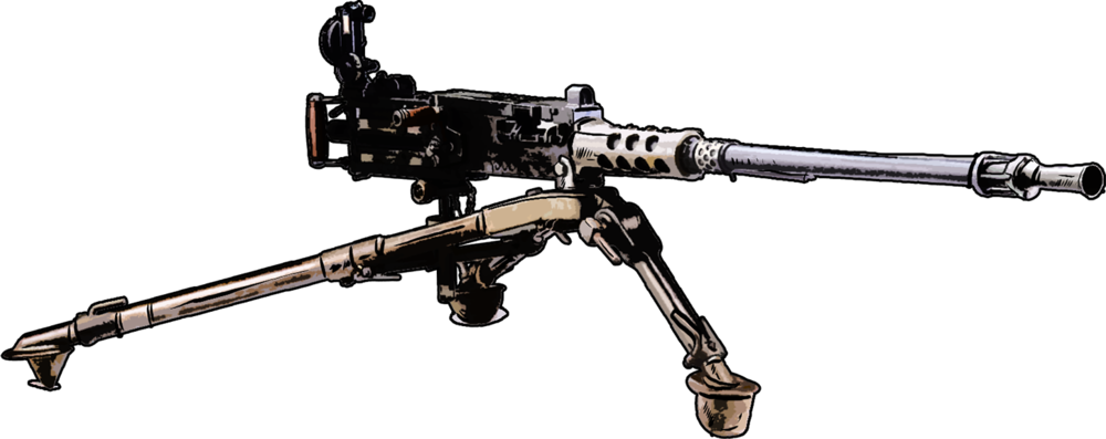 Modernfirearms 0000 M2hb-browning (1000x397), Png Download