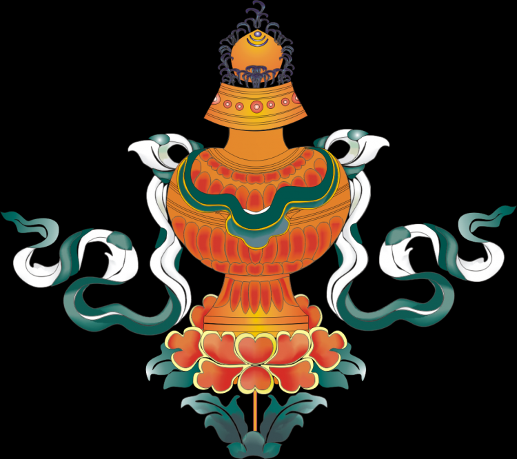 Free Vector Tibetan Auspicious Eight Baby Umbrella (750x666), Png Download