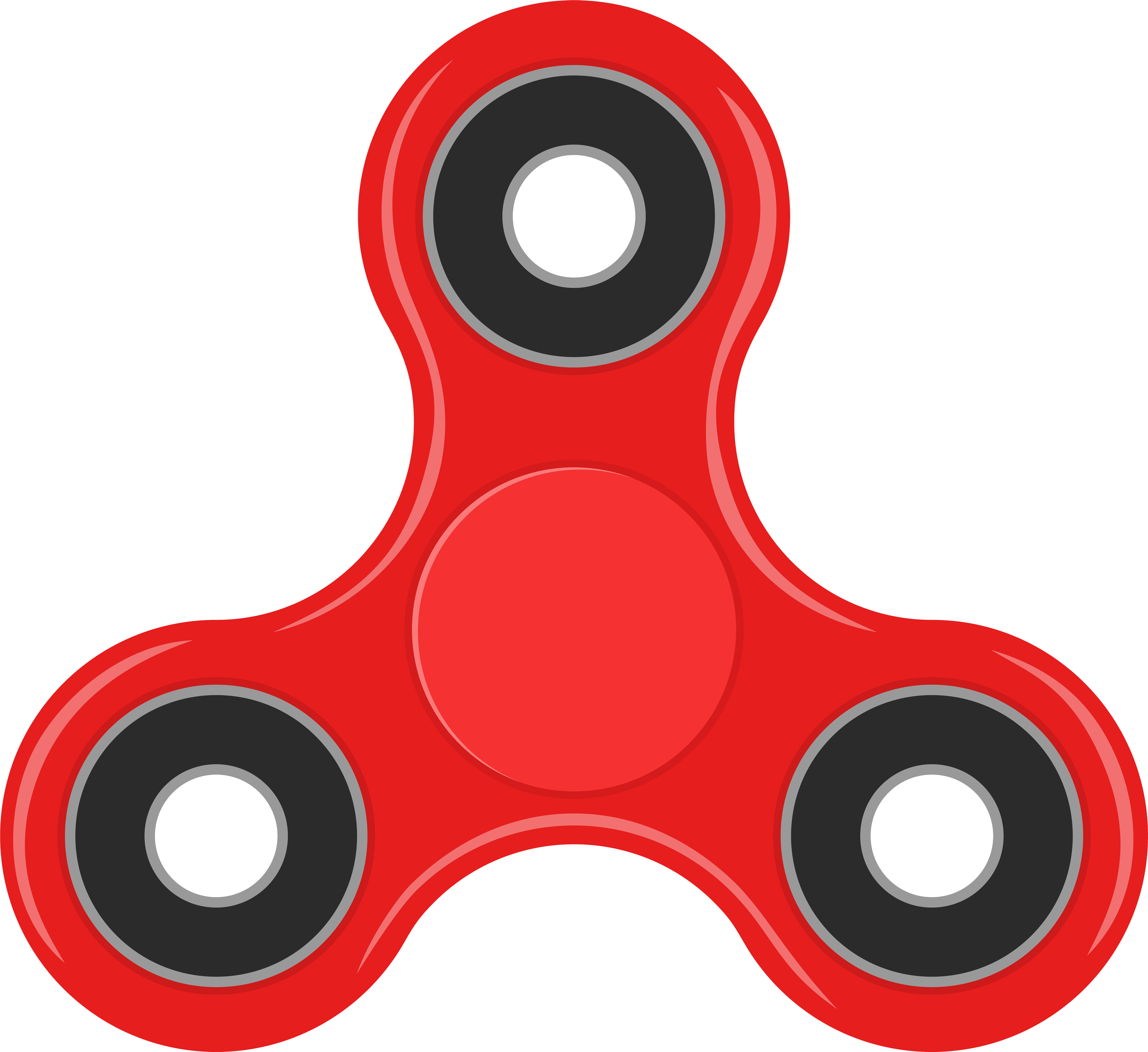 Spinner Red Png Clip Art (8000x7332), Png Download