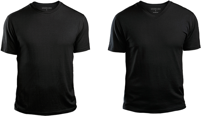Womens Black Merino Neck Shirt Unbound Merino Png Black (800x533), Png Download
