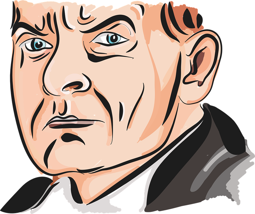 Evil, Sour, Skeptical, Face, Man, Anger, Trouble (859x720), Png Download