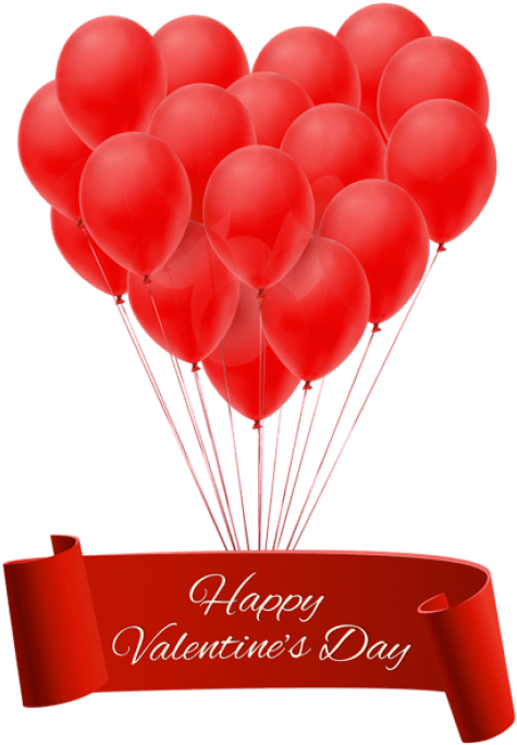 Free Png Download Happy Valentine's Day Banner With (480x693), Png Download