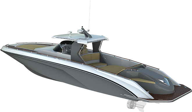 425 Sport Open, 12 M Leisure Fishing Boat Scope Complete (800x570), Png Download