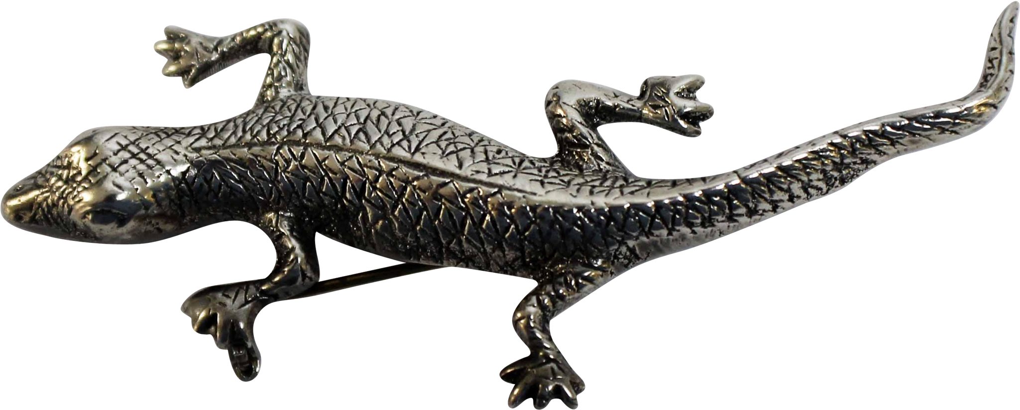 Unique Detailed Salamander Or Lizard Sterling Silver (2048x2048), Png Download