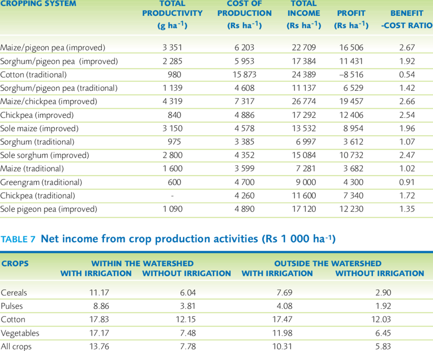 Total Productivity, Cost Of Cultivation And Income (850x688), Png Download