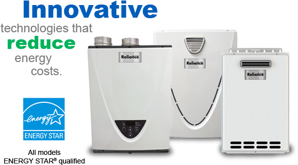 Reliance 12 Year Electric Water Heaters Reliance Tankless (936x367), Png Download