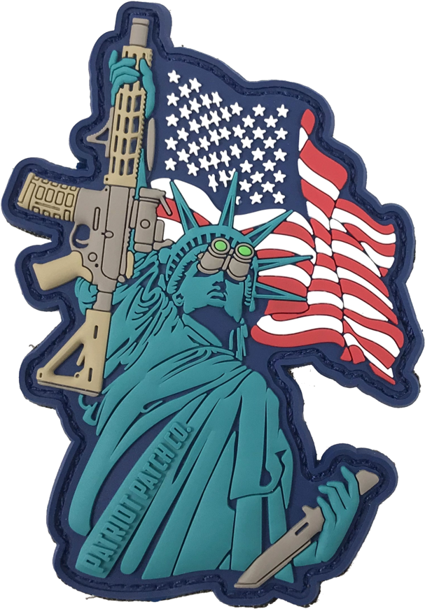 Lady Liberty - Patch (864x1024), Png Download