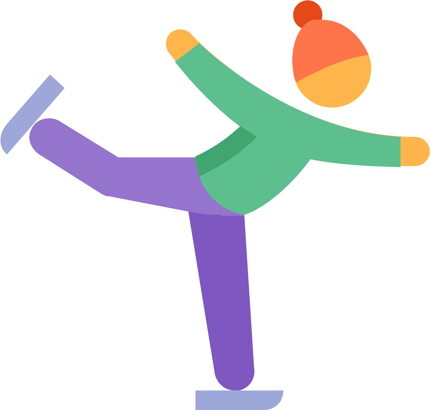 Figure Skating Icon (1600x1600), Png Download