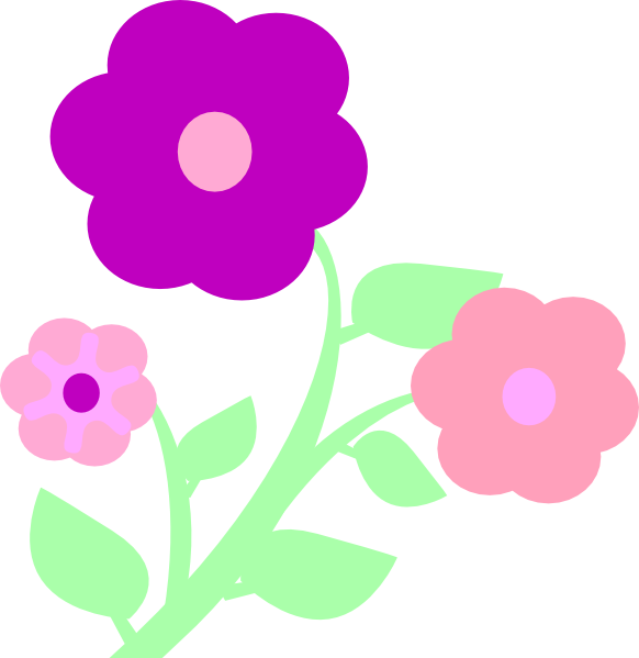 Flowers-hi (582x599), Png Download